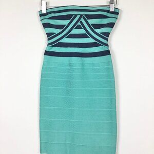 Herve Leger Strapless mini dress